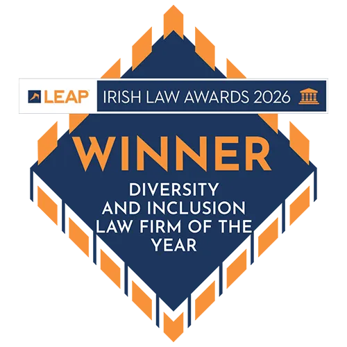 LEAP Irish Law Awards 2026 — Winner, Diversity and Inclusion Law Firm of the Year
